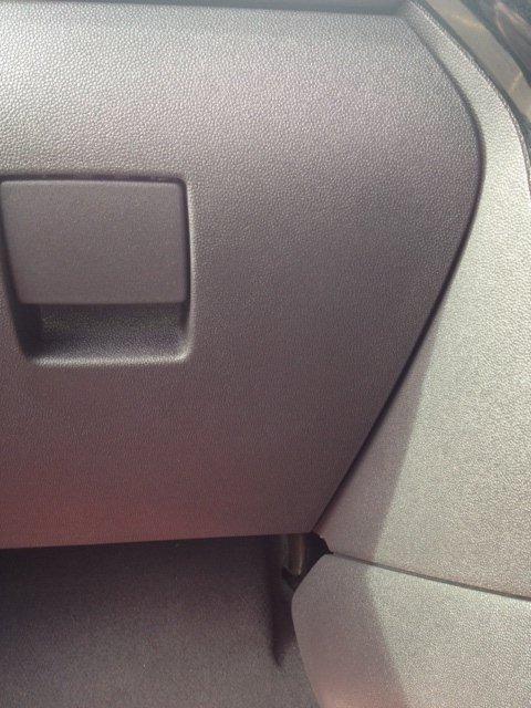 Ford Fiesta repair to scratched plastic glove box