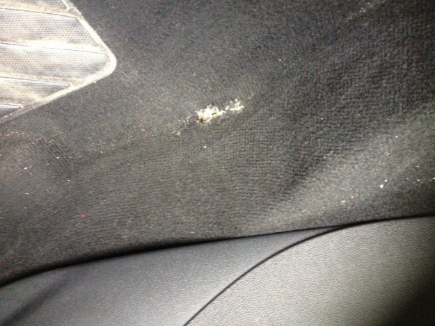 Vauxhall carpet hole