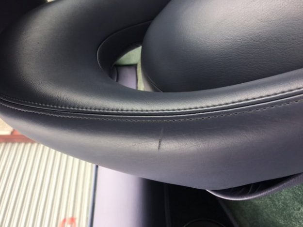 Scratched TVR leather