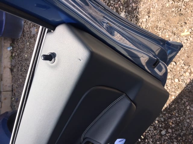 Damaged Volvo door card