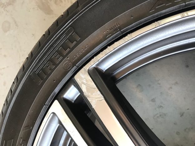 Curbed Volvo alloy