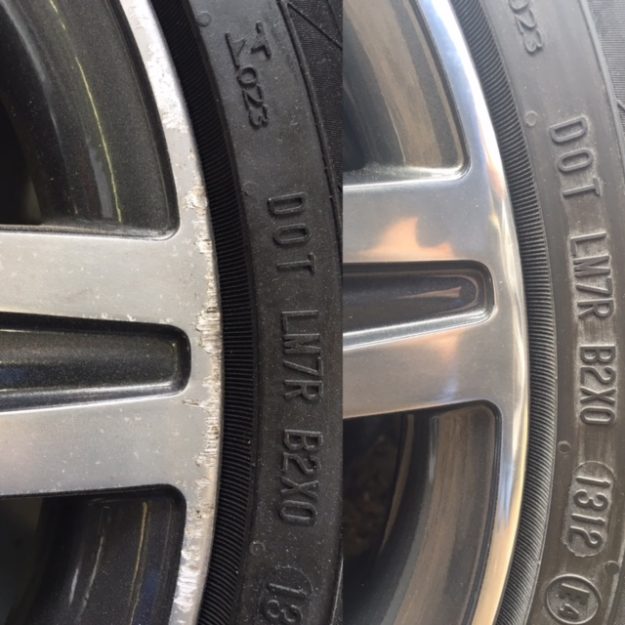 BMW diamond cut alloy