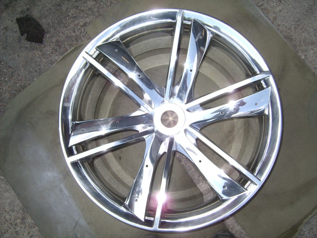 Jaguar wheel refurb