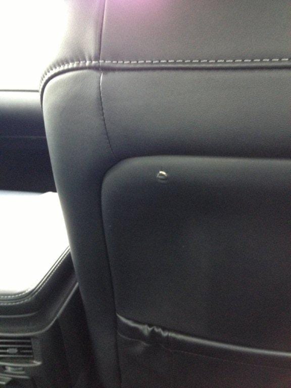 Hole Lexus Leather Seat