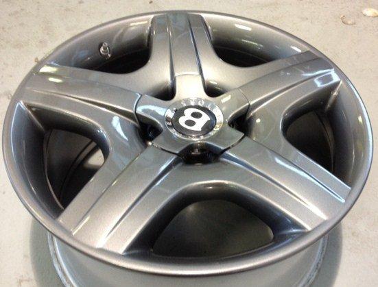 Repainted Bentley alloy